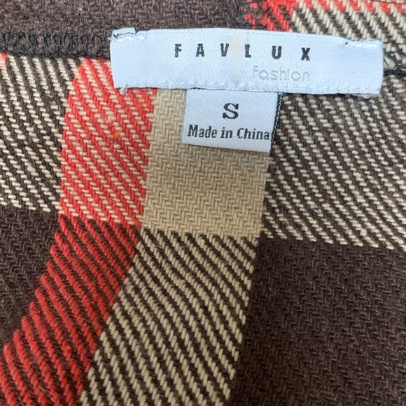 ❌sold❌Boutique Plaid Fringe Vest - Picture 3 of 5